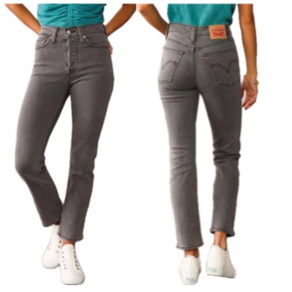 Levi's Denim - Levi’s Wedgie Straight Leg, High Rise, Snug Hip/Thigh, 24 Waist, Gray, NWT